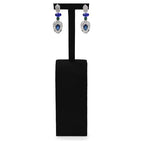 Microfiber Jewelry Earring Display Stand Earring Display Organizer Stand (Black, Medium) - size: 1.57" x 1.57" x 6.89"