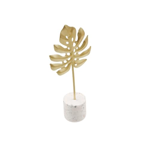 Metal Ginkgo Leaf Ornaments, Gold Ginkgo Leaves Sculpture Home Desktop Statues, Light Luxury Miniatures Crafts Leaves for Bedroom Living Room Decoration