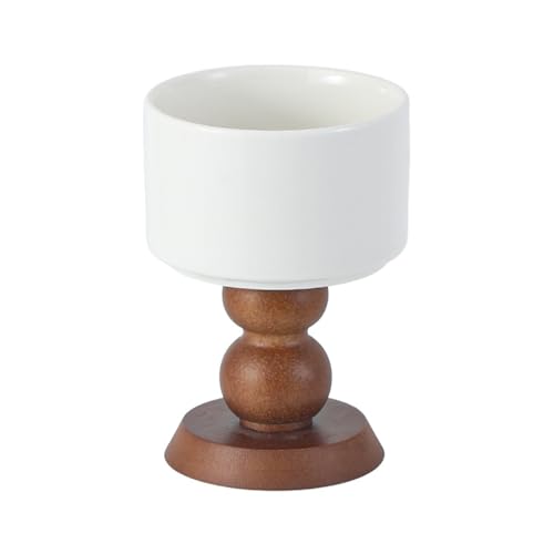 Marble Wood Candlestick Holders, Natural Stone Candle Holder Decorative Candle Stands for Home Decor Wedding, Dinning, Party, Table Centerpieces