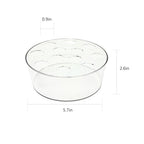 4PCS Acrylic Flower Vase for Centerpieces, 5.51" 12 Holes Clear Round Vase, for Wedding Birthday Party Table Decor Indoor/Outdoor Events