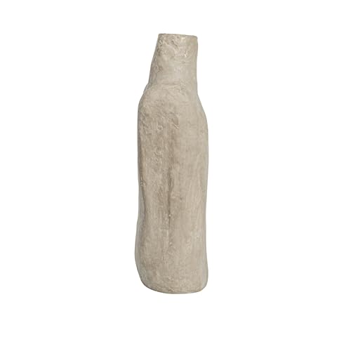 Bloomingville Grey Paper Mache Vase - color: Gray