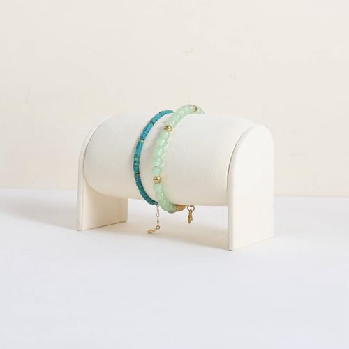 Velvet Watch Display Stand for Selling, Bracelet Storage Organizer for Boutique Store, Woman Jewelry Bangle Holder for Home Decor【Beige】 - color: Beige