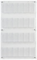 Displays2go Acrylic Brochure Rack, Wall-Mount, 4-Tiered, 12 to 24 Adjustable Pockets - Clear (2RP12CLR) - color: Clear, size: 12 Pockets