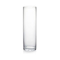 WGVI Quality Thick Weighted Clear Cylinder Glass Vases, 3" W x 10" H, Flower Bud Vase Skinny Narrow Floral Bouquet Container for Wedding Centerpieces Tabletop Pen Brush Holder, 1 Piece - size: 3"x10"H