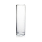 WGVI Quality Thick Weighted Clear Cylinder Glass Vases, 3" W x 10" H, Flower Bud Vase Skinny Narrow Floral Bouquet Container for Wedding Centerpieces Tabletop Pen Brush Holder, 1 Piece - size: 3"x10"H