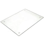 Tempered Glass Cutting Board – Long Lasting Clear Glass – Scratch Resistant, Heat Resistant, Shatter Resistant, Dishwasher Safe. (Large 12x16) - size: 12"L x 16"W
