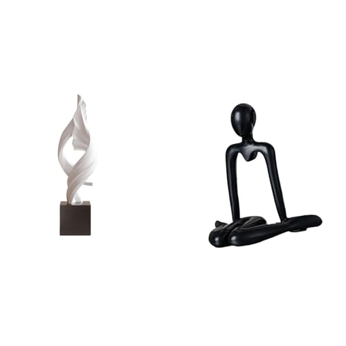 Baoblaze Abstract Art Statue Decorative Figurine Sculpture Resin Ornament for House Office Coffee Table Cabinet Bedroom Bookshelf Decor