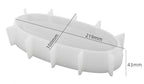 Oval Candle Boat Jar Molds, Creative Silicone Vessels Pot Molds, Concrete Container Storage Tray Making Moulds for Storage Holder Jewelry Box Vase Aroma Cup (S) - color: S