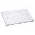 Marble Pastry & Cutting Board – 10x14 Inch Natural Stone Slab with Non-Slip Feet for Dough, Cheese, Baking, Serving, Charcuterie, Trivet – Easy to Clean Gift Tray. - color: White, size: 14"L x 10"W