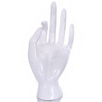 HOMEGOAL Hand Jewelry Holder, Bracelet Ring Watch Jewelry Display Holder Stand, Mannequin Hand, Polyresin, 7 Inch (White) - color: White