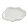 Ceramic Jewellery Dish Trinket Dish Jewelry Tray Cloud Shape Tray Perfume Tray Rings/Earrings/Bracelets/Watch/Keys Tray for Valentine's Day//Mother's Day/Birthday Gift (White) - color: White