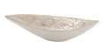 Deco 79 Mother of Pearl Shell Living Room Decor Tray, Oval Serving Tray, 22" x 6" x 10", White