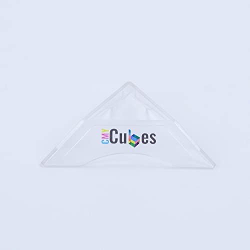 CMY Cubes Crystal Clear Display Stand - Cube Stand Pedestal for Displaying, Exploring & Showcasing Your Prism Cube Holder & Storage Stand