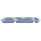 G.E.T. 6 Compartment School Cafeteria Tray, Right Handed, 10" x 15", French Blue (12 Pack) - color: Blue, size: 10" x 15", style: 12 Pack Right Handed Trays