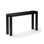 Plank+Beam Modern Solid Wood Console Table, 56 Inch, Sofa Table, Narrow Entryway Table for Hallway, Behind the Couch, Living Room, Foyer, Easy Assembly, Black - color: Black, size: 56 Inch