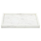Juvale Large Marble Vanity Tray - Jewelry & Cosmetic Organizer with Drawer Organizer - Bathroom Display with Soap Tray - Home Accent Piece with Marble Decor - 11.7 x 7.7 x 1.1 in White - size: 11.7" x 7.7" x 1.1"