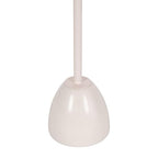 Kate and Laurel Acari Modern Scallop Pedestal Drink Table, 10 x 10 x 22, Clear Acrylic and Pink, Decorative End Table with Scalloped Acrylic Tabletop for Use as Small Plant Stand or Living Room Accent