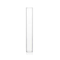 WGVI Hurricane Candle Holder Sleeve, Wide 2", Height 14", Clear Glass Cylinder Candleholder, Chimney Tube, Open Ended Candle Shade, 1 Piece - size: 2"x14"H