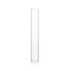 WGVI Hurricane Candle Holder Sleeve, Wide 2", Height 14", Clear Glass Cylinder Candleholder, Chimney Tube, Open Ended Candle Shade, 1 Piece - size: 2"x14"H
