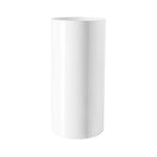 Royal Imports Flower Acrylic Vases Cylinders - Decorative Centerpiece Display for Home or Wedding - Non Breakable Plastic, 5X10 - White - size: 5"x10"