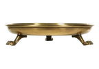 Round Clawfoot Dish — by Alice Lane Home Collection — Gold — for Home Decor, Candles, Jewelry, Perfume, Cosmetics, and Coffee Table — Size Large (Large) - size: 9.5"