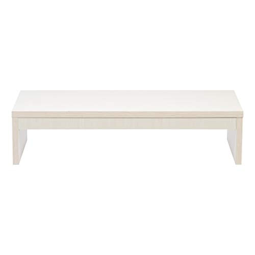 IRIS USA, Inc. Computer, Laptop, TV, Desk Top Riser, Ergonomic PC Monitor Stand, 1-Tier, White