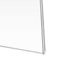 PecMuikee Acrylic Sign Holder 8.5x11 Horizontal, Wall Mount Acrylic Sign Holder and Plastic Paper Display Ad Frame bonus with 3M Tape and Mounting Screws for Restaurants, Office, Market, Store, 6 Pcs