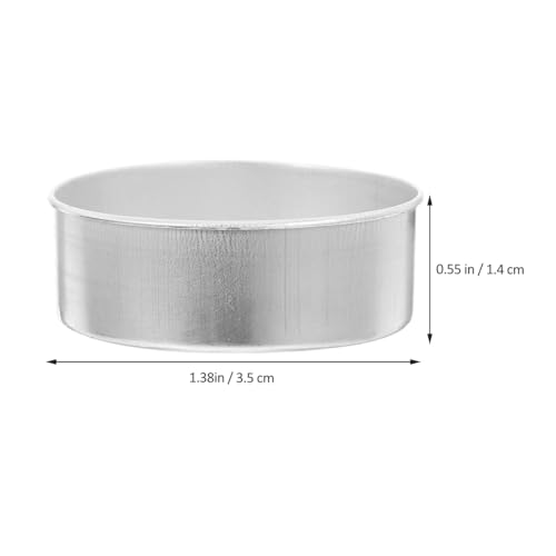Aluminum Candle Bottom Shells 50Pcs Tea Light Cups for DIY Candle Making Portable Holders for Weddings Crafts and Outdoor Activities