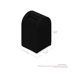 Microfiber Jewelry Ring Display Stand Rings Display Organizer Stand (Black, High) - size: 1.57" x 1.57" x 2.68"