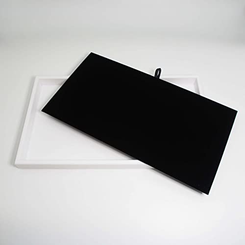 888 Display USA Black Velour Jewelry Pads 5 Pack - Organizer for Jewelry Trays - color: Black