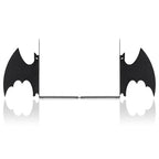 Geelin Metal Bat Bookends Set of 2 Styles Gothic Book Ends for Shelves Bookshelf Home Office Desk Bookshelf Decor Gift for Lovers and Reading Enthusiasts - style: Bat
