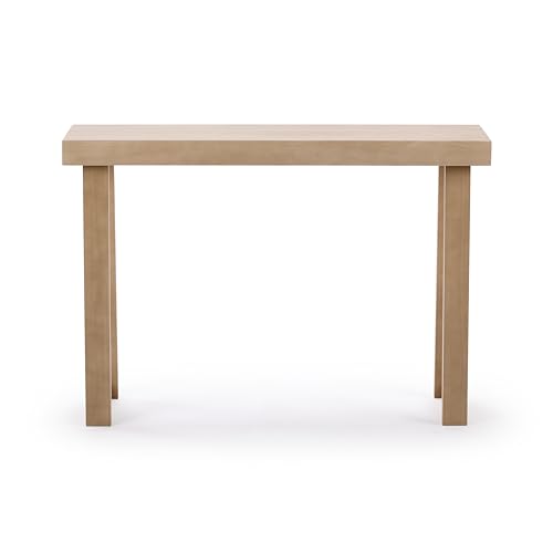 Plank+Beam Solid Wood Console Table, 46 Inch, Sofa Table, Narrow Entryway Table for Hallway, Behind The Couch, Living Room, Foyer, Easy Assembly, Blonde - color: Blonde, size: 46" Console Table