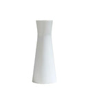 7 inch Modern Minimalist White Ceramic Vase Small Table Single Stem Vase for Home and Office Desk Decor Centerpiece