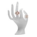 HOMEGOAL Hand Jewelry Holder, Bracelet Ring Watch Jewelry Display Holder Stand, Mannequin Hand, Polyresin, 7 Inch (White) - color: White
