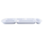 G.E.T. 6 Compartment School Cafeteria Tray, Right Handed, 10" x 15", White (4 Pack) - color: White, size: 10" x 15", style: 4 Pack Right Handed Trays