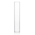 WGVI Hurricane Candle Holder Sleeve, Wide 2.5", Height 14", Clear Glass Cylinder Candleholder, Chimney Tube, Open Ended Candle Shade, 1 Piece - size: 2.5"x14"H
