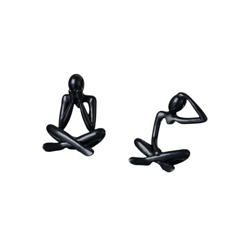 Fenteer Thinker Figurine Abstract Sculpture Minimalist Desktop Ornament Creative PP Material Suitable for Living Room Office Shelf Bedroom Cabinet Gift