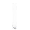 CYS EXCEL Cylinder Clear Glass Vase (H:40" D:6") | Multiple Size Choices Glass Flower Vase Centerpieces | Hurricane Floating Candle Holder Vase, (GCY122/40) - size: H-40" D-6"