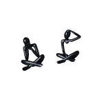 Fenteer Thinker Figurine Abstract Sculpture Minimalist Desktop Ornament Creative PP Material Suitable for Living Room Office Shelf Bedroom Cabinet Gift