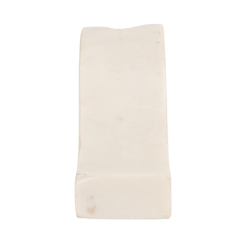 Bloomingville Marble Wave Double Taper Candle Holder, White - color: White
