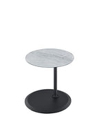 Small Drink Table,Height Adjustable Pedestal Table, Martini Tables, Side End Tables with Round Marble Top,Increase Size and Weighted Base for Living Room,Bedroom,Small Spaces - Gray - color: Marble-adjustable 1#