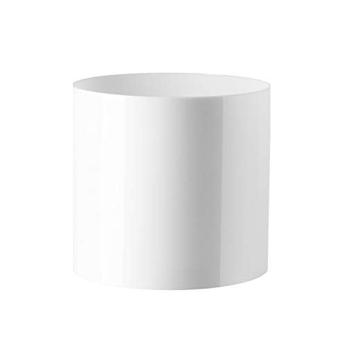 Royal Imports Flower Acrylic Vases Cylinders - Decorative Centerpiece Display for Home or Wedding - Non Breakable Plastic, 5" - White - size: 5"x5"