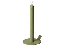 Green Modern Taper Candle Holder-Floating Magnetic Flame Design, Modular Metal Candle Stand with Glass Hurricane Cover, Minimalist Table Centerpiece for Dining, Wedding & Holiday Décor - color: Green