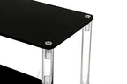 2 Tier Black Acrylic Display Riser Cupcake Stand Display Shelf for Decoration, Makeup - size: 2 tier