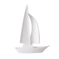 Statue Decorations Sailing Boat Ornaments Niche High-end Sense Light Luxury High-end Living Room Furniture Foyer Wine Cabinet TV Cabinet Decorations Home Decor Object(White)
