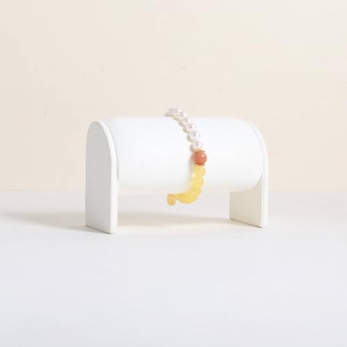 Velvet Watch Display Stand for Selling, Bracelet Storage Organizer for Boutique Store, Woman Jewelry Bangle Holder for Home Decor【White】 - color: White