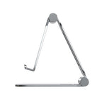 Cell Phone Stand for Desk Phone Holder Foldable Portable Adjustable Cradle Dock Compatible with iPhone 17 16 15 14 13 Pro Max, iPhone 12 11 Plus SE XS XR 8 7, Office Desk Travel Accessories, Silver - color: Silver