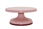 Creative Hobbies 10.5 Inch Rotating Cake Decorating Turntable - Pink Plastic - Revolving Cake Stand, Banding Wheel, Sculpture Stand with Sturdy Base