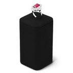 Microfiber Jewelry Ring Display Stand Rings Display Organizer Stand (Black, Medium) - size: 1.77" x 1.77" x 3.15"