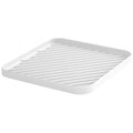 Silicone Organizer Tray for Kitchen Sink and Bathroom, Dishwasher Tray, Versatile Bathroom and Drawer Organizer Trays, Non-Slip Countertop (White) - color: White